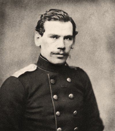 Retrato de Leo Tolstoy, 1855 de Unknown